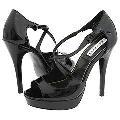 Steve Madden Gizella Black Patent Sandals