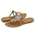 Nine West Hippie Light Gold Leather Sandals