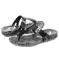 AK Anne Klein Fabio Black Patent/Snake Sandals