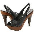 Steve Madden Trickyy Black Leather Pumps/Heels