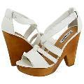 Steve Madden Calidaa White Leather Sandals