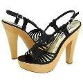 Steve Madden Lenorah Black Leather Sandals