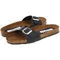 Steve Madden Lebra Black Leather Sandals