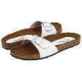Steve Madden Lebra White Leather Sandals