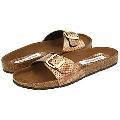 Steve Madden Lebra Bronze Snake Sandals