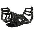 Steve Madden Notionn Black Leather Sandals
