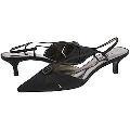 A. Marinelli Lilly Black Satin Sandals