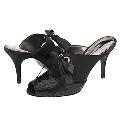 A. Marinelli Elyse Black Paillettes/Satin Slip-ons