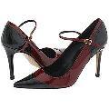 Charles David Calico Black/Burgundy Pumps/Heels