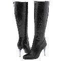 Charles David Chester Black Croco Boots