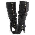 Charles David Chatter Black Leather Boots