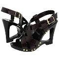 Charles David Jester Black Pearl Patent Sandals
