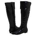 Charles David Discreet Black Patent Boots