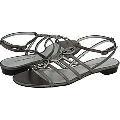 A. Marinelli Dart Pewter Sandals