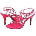 A. Marinelli Rascal Fuchsia Satin Sandals