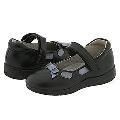 Jumping Jacks Dance (Infant/Toddler) Black Leather Slip-ons