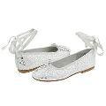 Jumping Jacks Balleto-Swan Lake (Youth) White Suede/Silver Slip-ons