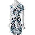 Beautiful Women's Plus Size Butterfly Print Empire Waist Dress