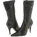 Charles by Charles David Chi Chi Grey Leather Boots