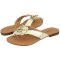 Madden Girl Flowwer Gold Metallic Sandals