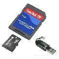 SanDisk 1GB MircoSD Memory Card with Card Reader