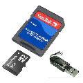 SanDisk 8GB MircoSD MicroSDHC Memory Card with Reader