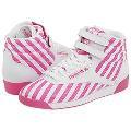 Reebok Lifestyle Freestyle Hi - Stripes White/Hot Lips Athletic
