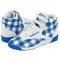 Reebok Lifestyle Freestyle Hi Squares White/Cycle Blue Athletic