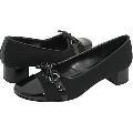 Vaneli Cigno Black Peca Fabric Pumps/Heels