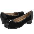 SoftWalk Roma Black Nubuck Pumps/Heels
