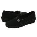 Grasshoppers Jenna Black Stretch Microfiber Loafers