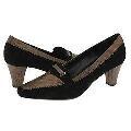 Vaneli Vallonia Black Suede w/Tmoro Kar Print Pumps/Heels
