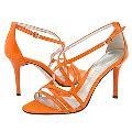 Jessica Bennett Heart Orange Patent Pumps/Heels