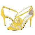 Jessica Bennett Heart Yellow Patent Pumps/Heels