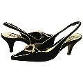 J. Reneé Sharlene Black Suede Pumps/Heels