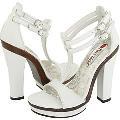 Two Lips Saucy White Sandals