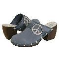 Two Lips Peace Blue Slip-ons