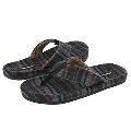 Woolrich Buckshot Thong Navy Plaid Slippers
