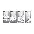 Apple iPod Touch 2 and 3 City Theme Designed Clear Case