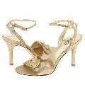 Pelle Moda Amazon Platinum Gold Metallic Suede