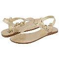 Pelle Moda Jiles Gold Crinkle Metallic Patent