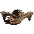 Bandolino Ryland Bronze Leather Sandals