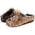 Foamtreads Fluffy Brown/Tan Slippers