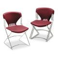 HON Olson Flex Stacker Chair without Arms, Garnet (Pack of 4)