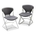 HON Olson Flex Stacker Chair without Arms, Lava (Pack of 4)
