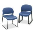 HON GuestStacker Steel Frame Chair, Blue (Pack of 4)