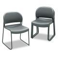 HON GuestStacker Steel Frame Chair, Charcoal (Pack of 4)