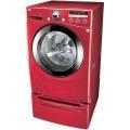 LG 4.2-cubic-foot Front Control Wild Cherry Red Washer
