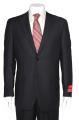 Mantoni Men's 2-button Black Striped Wool Suit