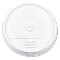 Dart 16 ounce Hot/Cold Foam Cups Sip-Thru Lid Plastic Lids (Case of 1000)
